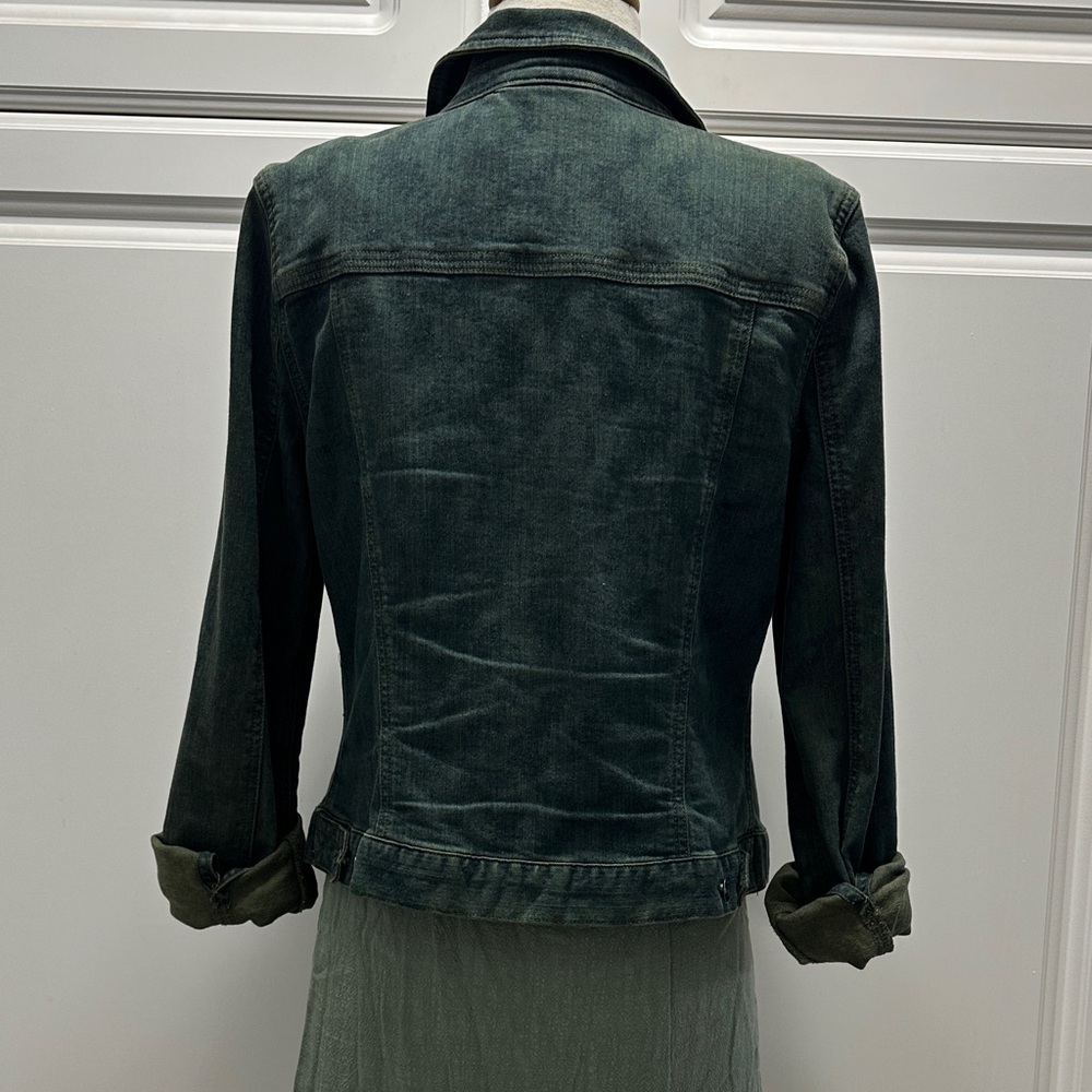 Calvin Klein Collection Forest Green Jean Jacket - Picture 3 of 9